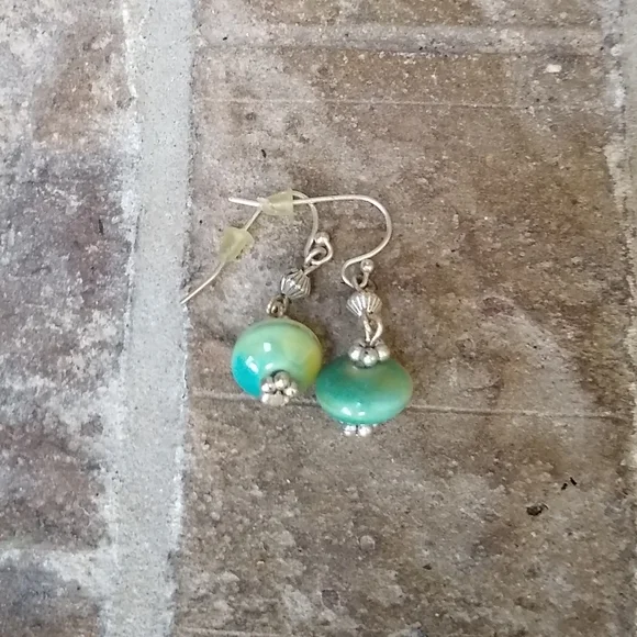 Ceramic Drop Earrings - Picture 3 of 4
